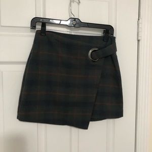 Free People Plaid Skirt